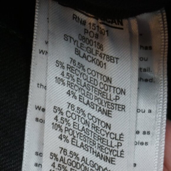 New Good American Power Stretch Pull-On Flare Jeans in Black001 size 2/26 - Picture 14 of 15